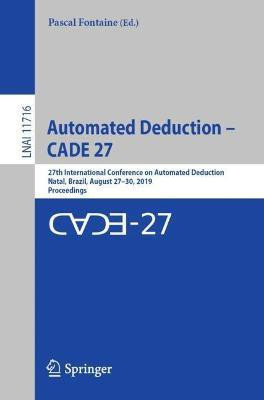 Automated Deduction - CADE 27(English, Paperback, unknown)