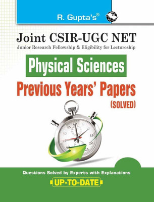 Joint CSIR-UGC NET: Physical Sciences - Previous Years' Papers (Solved)(English, Paperback, Rph Editorial Board)