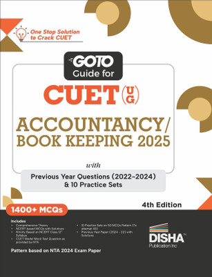 Go to Guide for Cuet (Ug) Accountancy/ Book Keeping 2024 with 2023 (4(English, Paperback, unknown)