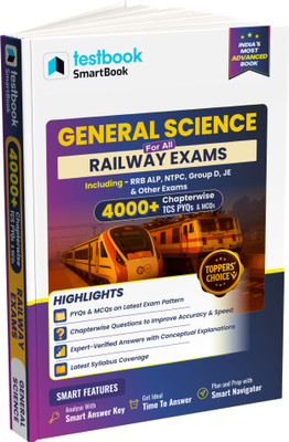 General Science for All Railway Exams SmartBook In English | 4000+ Chapterwise TCS PYQs & MCQs  - Ideal for RRB NTPC, RRB Group D, RRB ALP, and RPF exams(Paperback, Testbook)