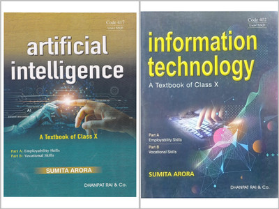 SUMITA ARORA CLASS 10th INFORMATION TECHNOLOGY & ARTIFICIAL INTELLIGENCE A TEXTBOOK OF EXAM 2024-25 NEW EDITION (COMBO SET OF 2 BOOKS)(Paperback, sumita arora)