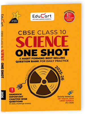 Educart One-shot Science CBSE Class 10 Question Bank 2025-26 on new Syllabus 2026 (Strictly for Boards Exam)(Paperback, Educart)