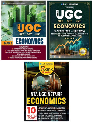 UGC NET Economics Book  - Paper 2 and Mock Test Papers Books 2025 [3 Books Set] | Previous Year Solved Papers, Mock Test Practice Questions Bank Boosk | Best Seller Previous Year Question Paper PYQ Books for NTA UGC NET/JRF and SET Economics Examinations in India | Includes Complete Theory & 13 Mock