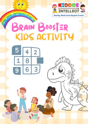 Kiddos Intellect Brain Booster Activity Book for Preschoolers | Ages 3+ | Fun Learning Puzzles to Stimulate Memory, Attention & Problem-Solving Skills | Perfect for Early Childhood Development(Paperback, Kiddos Intellect)