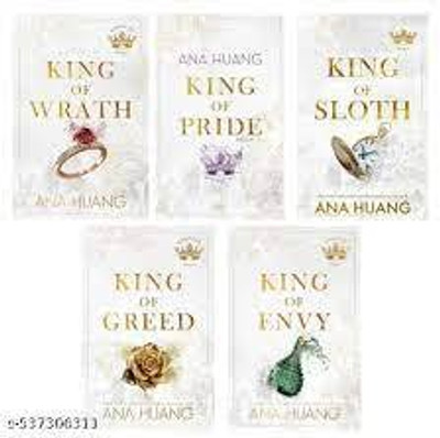 Kings of Sin Series 5 Books Collection Set By Ana Huang (King of Wrath, King of Pride, King of Greed, King of Sloth and King of Envy(Paperback, Ana Huang)