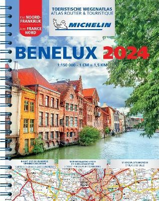 2024 Benelux & North of France - Tourist & Motoring Atlas(English, Spiral bound, Michelin)