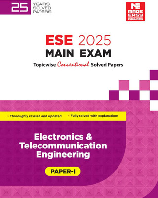ESE Main 2025 Solved Papers : Electronics & Telecommunication Engineer(English, Paperback, unknown)