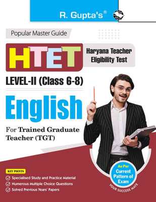 HTET (TGT) Trained Graduate Teacher (Level-2) English (Class VI to VIII) Exam Guide(English, Paperback, RPH Editorial Board)