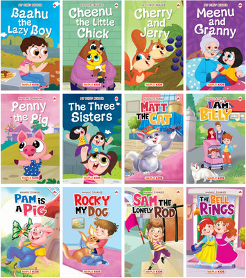 Story Books for Kids - First Reader (Illustrated) (Set of 12 Books) - Phonic stories - Bedtime Stories - 2 Years to 6 Years Old - Read Aloud to Infants, Toddlers(English, Paperback, Maple Press)