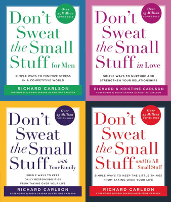 Don't Sweat the Small Stuff for Men + Don't Sweat The Small Stuff in Love + Don't Sweat the Small Stuff with Your Family + Don't Sweat the Small Stuff and It's All Small Stuff(Paperback, Richard Carlson)