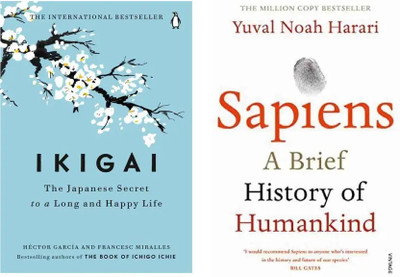 Ikigai + Sapiens (2 Book Combo)(Paperback, JMD BOOKS)