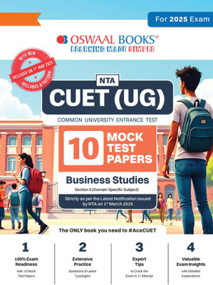 Oswaal Nta Cuet (Ug) 10 Mock Test Papers | Section II Business Studies (for 2025 Exam)(English, Paperback, unknown)