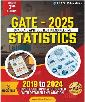 GATE Statistics PYQ Book - Previous Year Solved Paper  - 2026 | Topic Wise Sorted with Detailed Solutions (2019 to 2024) | Best Seller Previous Year Question Paper Book with 3 Mock Tests for GATE Statistics Examinations in India(IFAS Publications, IFAS Publications)