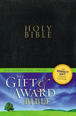 NIV, Gift and Award Bible, Leather-Look, Black, Red Letter Edition(English, Paperback, Zondervan)