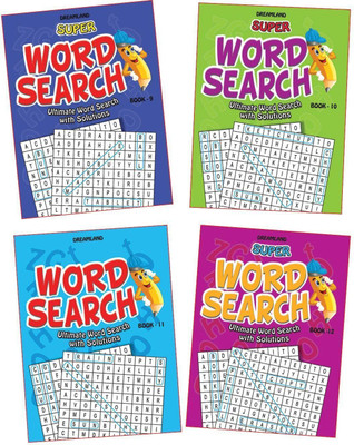 Super Word Search Pack 2  - 192 Pages In Each Book With Solutions, 768 Pages(English, Paperback, unknown)