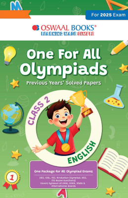 One for All Olympiads Previous Years' Solved Paper Class 2 English For 2025 Exam(Paperback, Oswaal Editorial Board)
