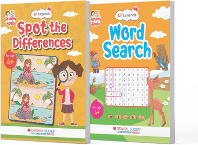 Oswaal Lil Legends Interactive Learning Book Set of 2 | Spot the Diffe(English, Hardcover, unknown)