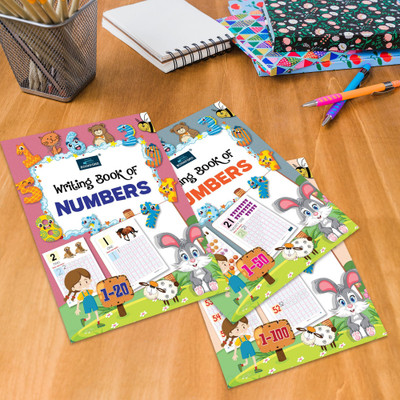 BookFord Writing Books for Kids (Set of 3) – Number Writing (1-20, 1-50 & 1-100) to Build Early Math Skills for Kids Ages 1 to 5!(Paperback, BOOKFORD PUBLICATIONS PRIVATE LIMITED)