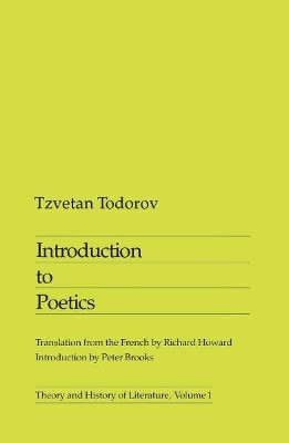 Introduction to Poetics(English, Paperback, Todorov Tzvetan)