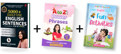 5000+ Daily Use Sentences + A to Z Power Phrases + Fun Activity - English Connection (Set of 3 Books) for Adult and Childrens(Paperback, Kanchan Keshari, Adwita Keshari)