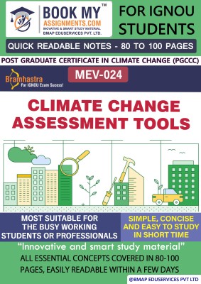 IGNOU MEV-024 Climate Change Assessment Tools Quick Readable Notes | Important Topic-wise Conceptual Notes | Degree(Paperback, BMA Publication)