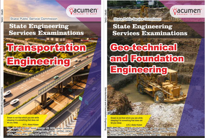 State Engineering Services Examinations
Transportation Engineering + Geo Technical And Foundation Engineering Student Examination Preparation Books(Paperback, MUKESH RAI) State Engineering Services Examinations
Transportation Engineering + Geo Technical And Foundation Engineering Student Examination Preparation Books(Paperback, MUKESH RAI)