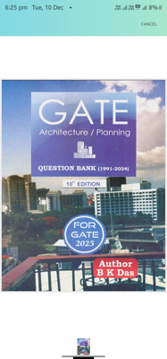 Architecture and Planning GATE 2025 Question Bank with Study Material, 1991-2024 GATE Questions, Guide to Sarkari Jobs. Set of 2 books.(Paperback, B k das)