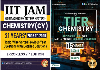 IIT JAM Chemistry & TIFR Chemistry Book  - 2026 [Set of 2 Books] | Topicwise Solved Papers (2005–2025) | Best Book Combo for IIT JAM Chemistry 2026 & TIFR Chemistry | Topicwise PYQs with Explanations | Sorted as per Latest Syllabus | IFAS Publications(Paperback, IFAS Publications)
