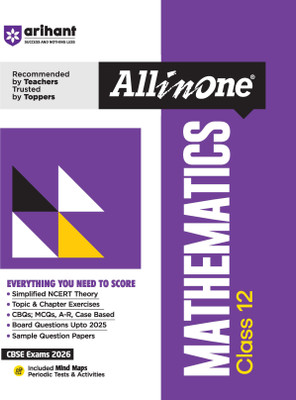 Arihant All in One Mathematics Class 12 for Cbse Exams 2025-26(English, Paperback, Kumar Prem)