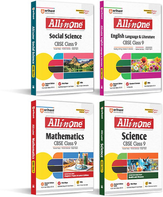 Arihant All In One Science, Social Science, Mathematics, English Language & Literature , Class 9th Based On Latest NCERT For CBSE Exams 2025 | Theory, Practice Exercise and Sample Papers(English, Hardcover, unknown)