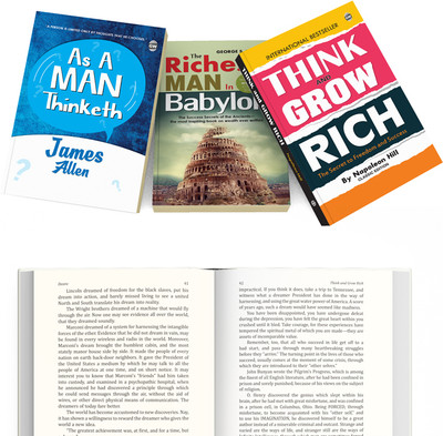 Think & Grow Rich, The Richest Man in Babylon and As A Man Thinketh : The Total Success Toolkit, Complete Novel for kids, Classic English Novel | Pack of 3 Novels(Paperback, Napoleon Hill, George S. Clason, James Allen)