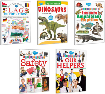 My First Book of Flags of the Nations, My First Book of Dinosaurs, My First Book of Amphibians and Reptiles, My First Book of Safety and My First Book of Our Helpers Picture Book : First Book for Toddler, Children Book, Educational Book for Kids, Children Learning Book | Set of 5 Books(Paperback, SA