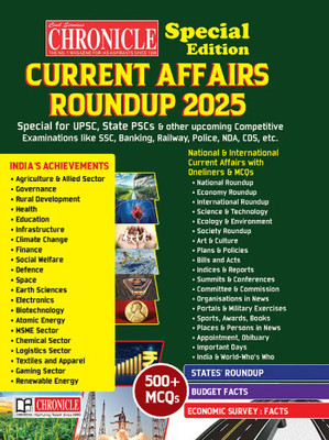 CHRONICLE CURRENT AFFAIRS ROUNDUP 2025 SPECIAL EDITION SPECIAL FOR UPSC, STATE PSCS & OTHERS UPCOMING COMPETITIVE EXAMINATION LIKE SSC, BANKING, RAILWAY, POLICE, NDA, CDS, ETC. BY N.N. OJHA(Paperback, N.N. OJHA) CHRONICLE CURRENT AFFAIRS ROUNDUP 2025 SPECIAL EDITION SPECIAL FOR UPSC, STATE PSCS & OTHERS UPCOMING COMPETITIVE EXAMINATION LIKE SSC, BANKING, RAILWAY, POLICE, NDA, CDS, ETC. BY N.N. OJHA(Paperback, N.N. OJHA)
