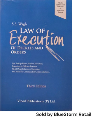 Law of Execution of Decrees and Orders | Vinod Publications (P) Ltd.(Hardcover, S.S. Wagh)