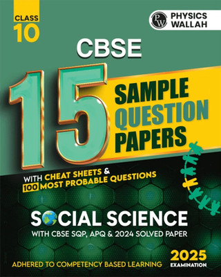 Pw Cbse Class 10 Social Science 15 Sample Papers(English, Paperback, Sharma Jyoti)