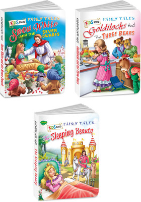 Fairy tale board book Snow White and the Seven Dwarfs, Goldilocks and the Three Bears and The Sleeping Beauty, pack of 3(Board Book, SAWAN)