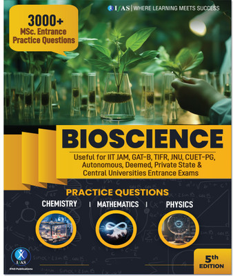 IIT JAM Biotechnology Bioscience Practice Book (PCM) - MSc Entrance Questions  - Bioscience MSc Entrance Practice Questions for Physics, Chemistry & Mathematics for IIT JAM BT, TIFR, GATE-B & JNU, CUET(Paperback, kailash Choudhary)