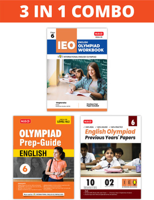 MTG International English Olympiad (IEO) Workbook, Prep-Guide & Previous Years Papers (PYQs) with Mock Test Paper Class 6 - SOF Olympiad Books For 2024-25 Exam (Set of 3 Books)(Paperback, MTG Editorial Board)