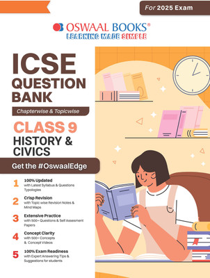Oswaal Icse Question Bank Solved Papers_class 9_history & Civics_for Exam 2024-25(English, Paperback, unknown)