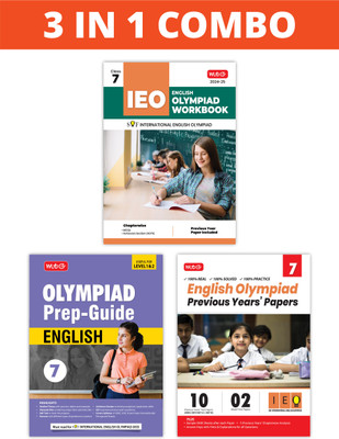 MTG International English Olympiad (IEO) Workbook, Prep-Guide & Previous Years Papers (PYQs) with Mock Test Paper Class 7 - SOF Olympiad Books For 2024-25 Exam (Set of 3 Books)(Paperback, MTG Editorial Board) MTG International English Olympiad (IEO) Workbook, Prep-Guide & Previous Years Papers (PYQs) with Mock Test Paper Class 7 - SOF Olympiad Books For 2024-25 Exam (Set of 3 Books)(Paperback, MTG Editorial Board)