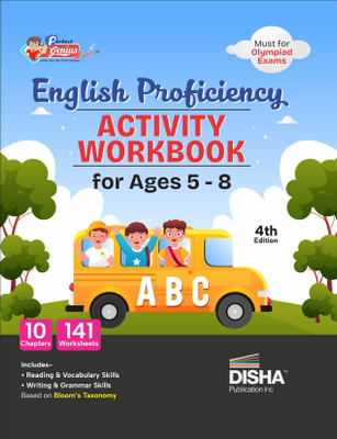 Disha Perfect Genius English Proficiency Activity Workbook for Ages 5 to 8 - 4th Edition | Must for Olympiad Exams | Builds 141 Life Skills(Paperback, Disha Experts)
