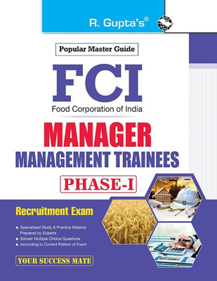 FCI: Manager/Management Trainees (Phase-I) Recruitment Exam Guide(English, Paperback, RPH Editorial Board)