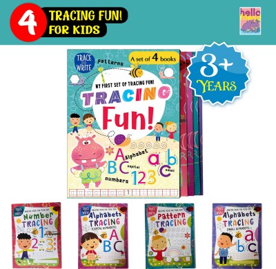 My First Early Learning Colouring, Fun, Activity Four(4) Pencil writing Control Pattern Box Set Books for Kids - Ages 1-8 Years (Pack of 4)(Paperback, Hellofriend Books)