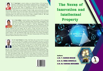 THE NEXUS OF INNOVATION AND INTELLECTUAL PROPERTY RIGHTS(Paperback, Dr. T. NARGIS BEGUM, Dr. G. HEMA SINDHUJA, Dr. M. VARUSAI MOHAMED)