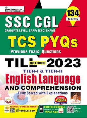 Ssc Cgl Tier- I & Tier-Ii Tcs Pyqs English Language Till 2023(Hindi, Hardcover, unknown)