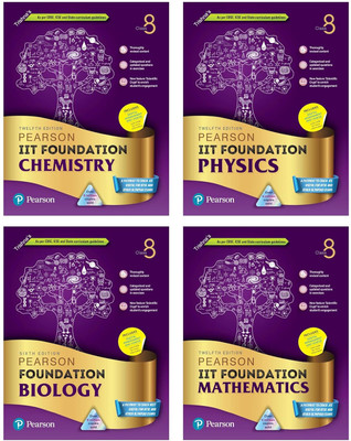 Pearson IIT Foundation- Physics + Chemistry + Biology + Maths Class 8 for JEE, NTSE, Olympiad| Revised CBSE|Free access to elibrary & Myinsights Self Preparation(Paperback, PEARSON TEAM) Pearson IIT Foundation- Physics + Chemistry + Biology + Maths Class 8 for JEE, NTSE, Olympiad| Revised CBSE|Free access to elibrary & Myinsights Self Preparation(Paperback, PEARSON TEAM)