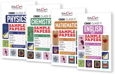 Educart CBSE Class 11 Sample Papers Bundle 2025 - Physics, Chemistry, Mathematics, & English for 2024-25 Exam(Paperback, Educart)