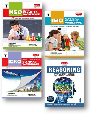 Mtg National Science Olympiad (NSO) , International Mathematics Olympiad (IMO), Inter. G.K. Olympiad (IGKO) & Reasoning Work Book -Class 1 Combo Pack (Set Of 4 Books)-Edition-2024-25(Paperback, MTG EXPEART TEAM) Mtg National Science Olympiad (NSO) , International Mathematics Olympiad (IMO), Inter. G.K. Olympiad (IGKO) & Reasoning Work Book -Class 1 Combo Pack (Set Of 4 Books)-Edition-2024-25(Paperback, MTG EXPEART TEAM)