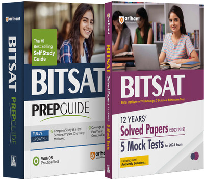 Arihant BITSAT Pre Guide with 12 Years Solved Papers and 5 Mock Tests For BITSAT 2024 Exam (Set of 2 Books)(English, Paperback, Abhinav, RS Mittal, Sanjay Kumar)