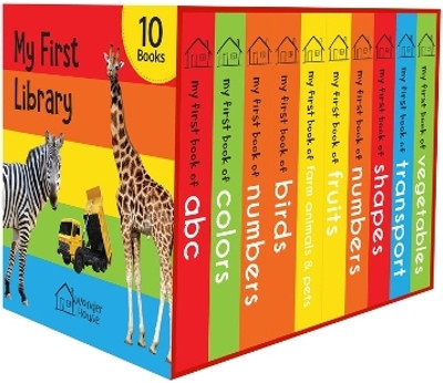 My First Library: Boxset of 10 Board Books for Kids By Miss & Chief(English, Poster, Wonder House Books)